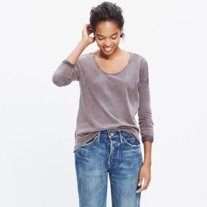 Madewell  | Crinkle Wash Scoop Tee sz XS